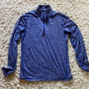Nike running 1/4 zip purple medium drifit